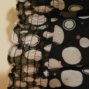 C D DANIELS Tops - ❤Black/white/silver Semi Sheer Bubble Blouse 2X C D DANIELS Tops - ❤Black/white/silver Semi Sheer Bubble Blouse 2X